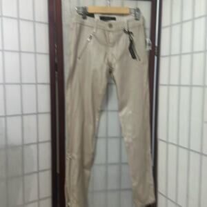 J. BRAND CARNEY JEWELED ZIP MOTO CAPRI NWT‎ JEANS SIZE 24